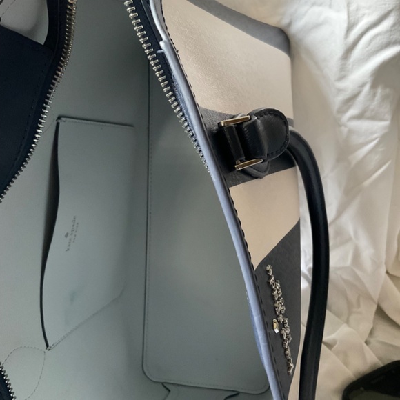 Kate spade Darcy Stripe large satchel/crossbody handbag - Picture 8 of 12